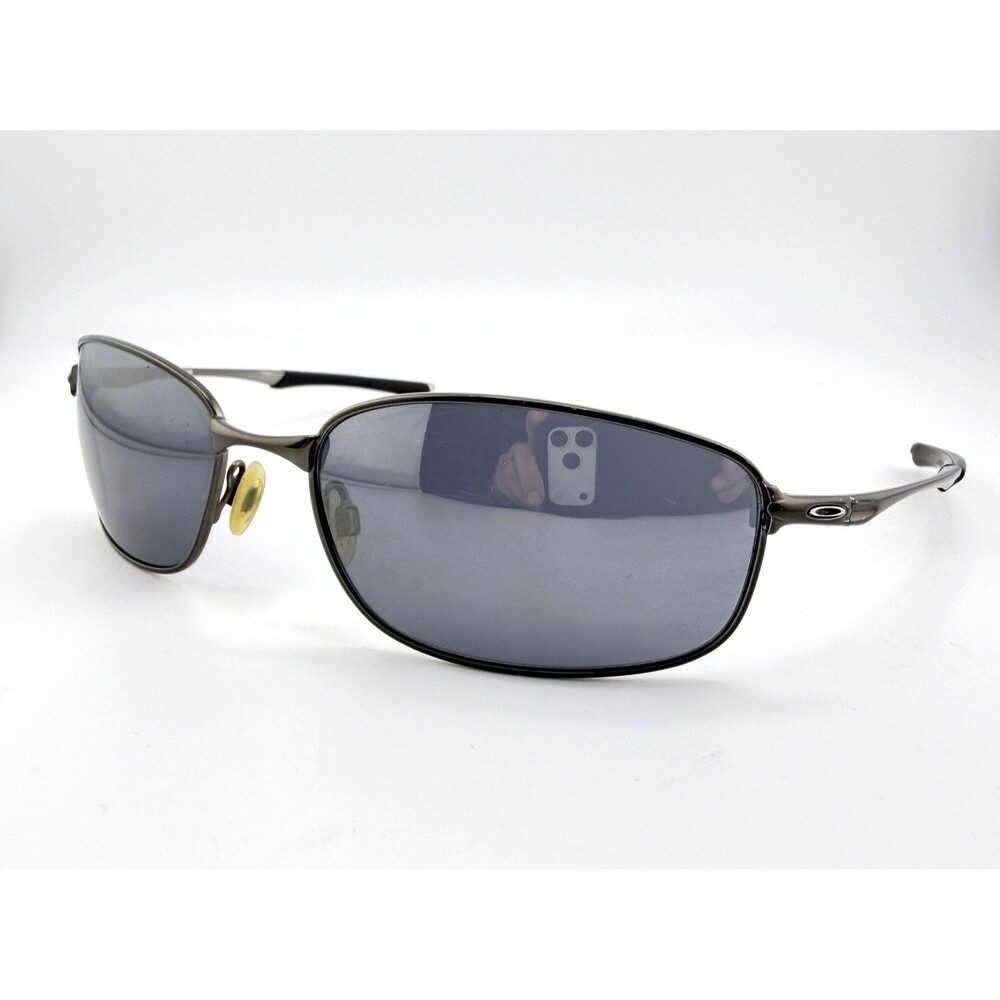 Oakley Taper OO4074-01 Gunmetal Gray Rectangle Sunglasses Sport